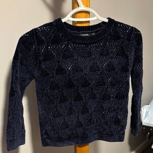 George Kids Dark Blue Textured Sweater